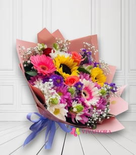 Bouquet de flores variadas