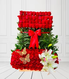 Arreglo Luxury de Rosas y Lirios