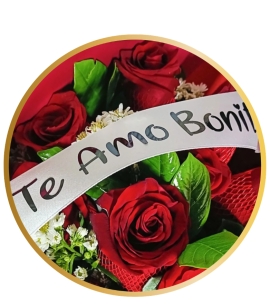 listón con frase personalizada 