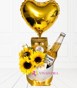 Box Girasoles + Corona + Ferrero✨