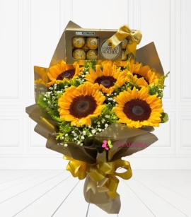 Girasoles y chocolates 