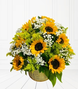Arreglo de girasoles